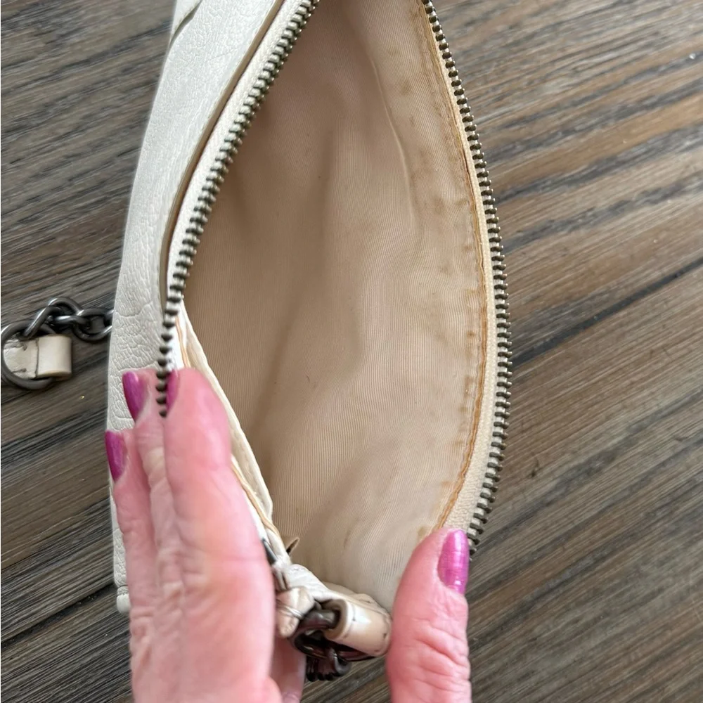 Coach Cream Leather Crossbody Bag - Picture 7 of 9